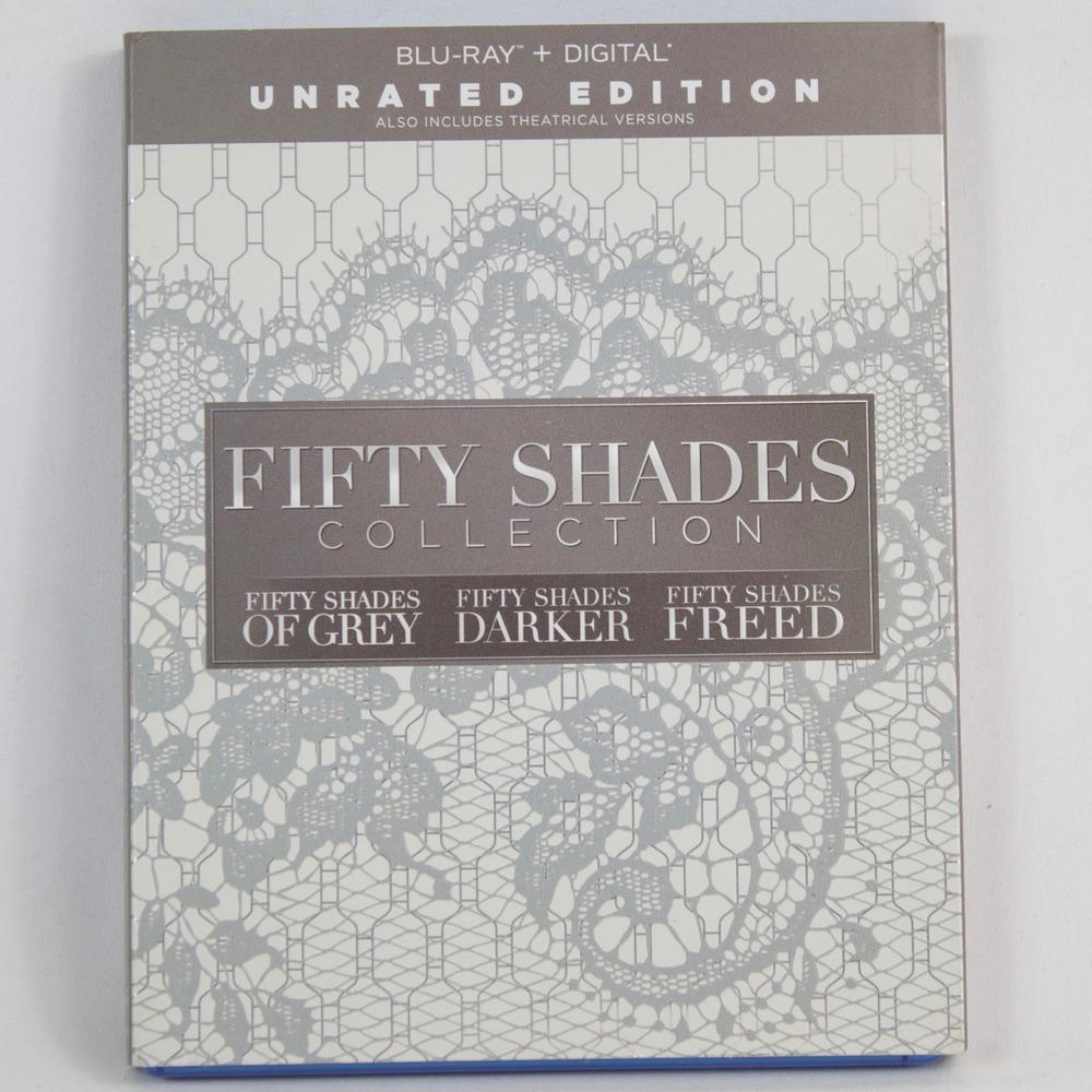 Fifty Shades Unrated Edition 3-Movie Blu-Ray DVD Movie‎ Collection